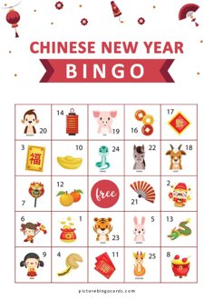 Printable Chinese New Year Bingo