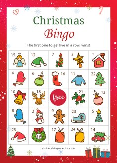 Printable Christmas Bingo