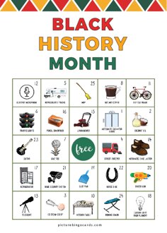 Printable Black History Month Bingo