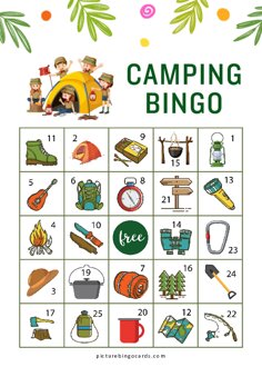 Printable Camping Bingo