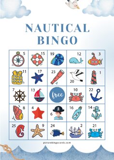 Printable Nautical Bingo